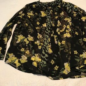 Who What Wear 2X button down blouse